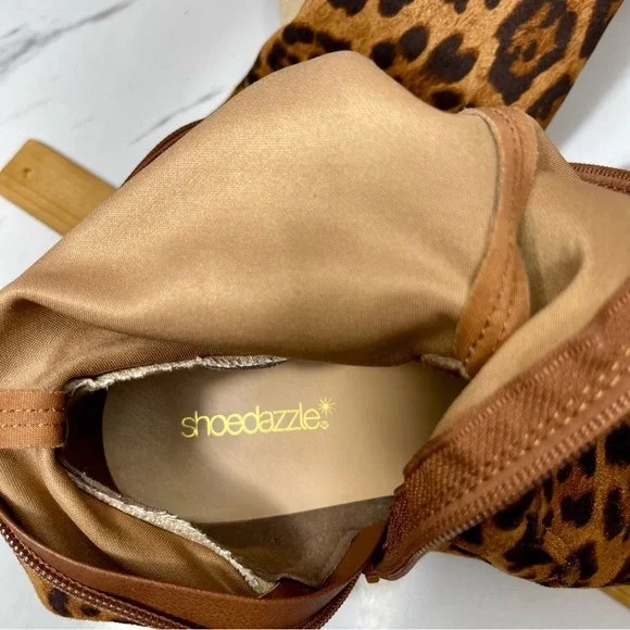 Shoe Dazzle Leopard Print Over the Knee Boots Size 9.5 M - Picture 14 of 14